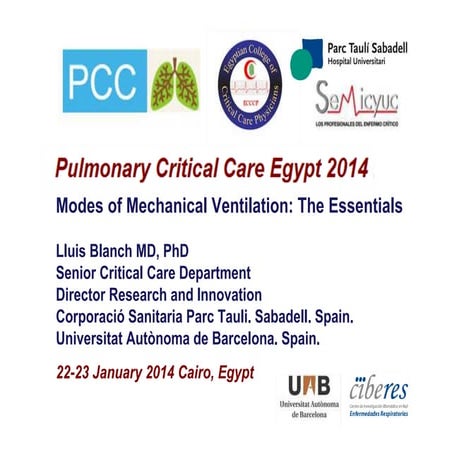 Modes of Mechanical Ventilation: The Essentials