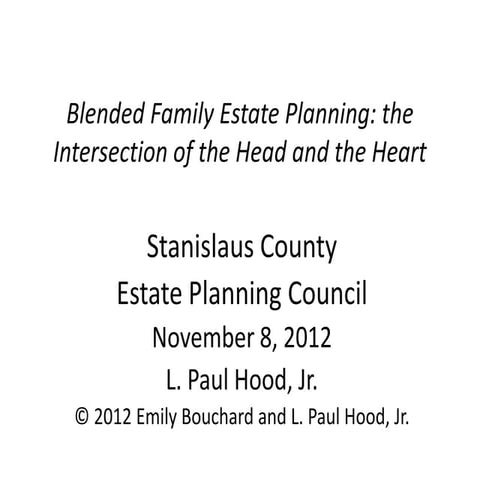 Modesto estate planning council presentation 