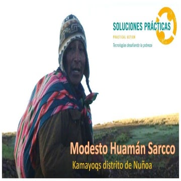 Modesto Huaman - Presentación Taller Talentos Rurales (Chile, 2014)