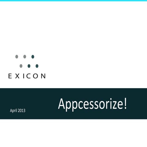 #Modev presentation April 2013