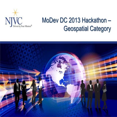 MoDev East Hackathon 2013 NJVC Geospatial Prize