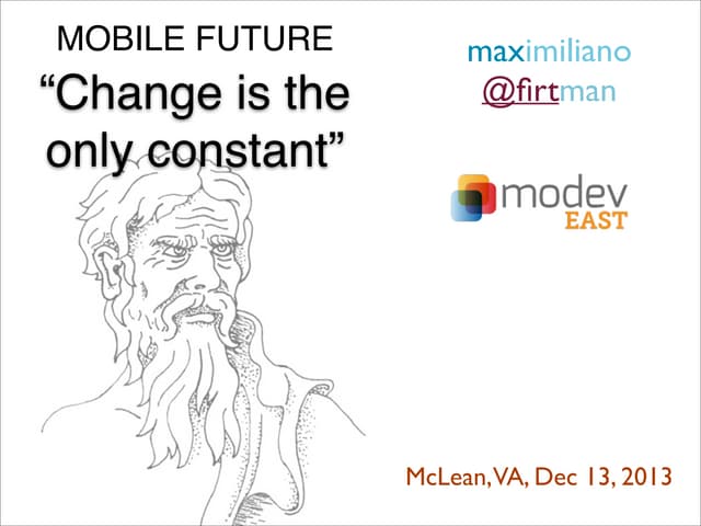 Modeveast Keynote: "Mobile. Change is the only constant"