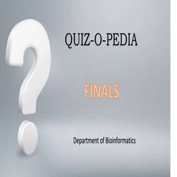 Quiz-O-Pedia finals