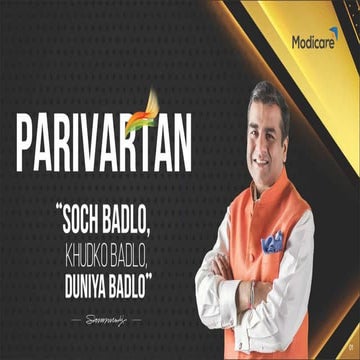 Modicare network marketing parivartan presentation english