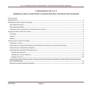 Modificación, suspensión y extinció...
