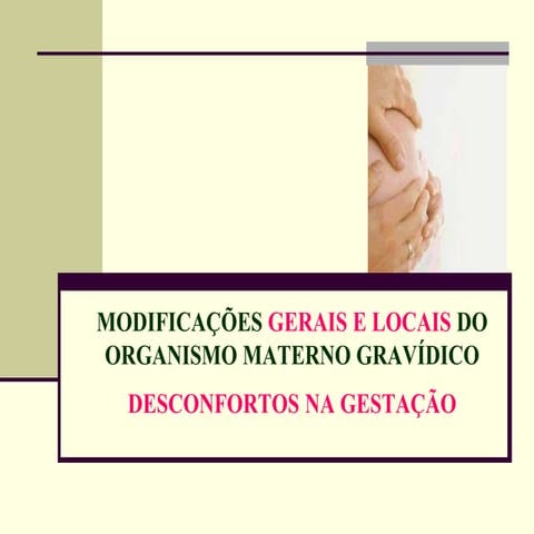 ALTERAÇÕES FISIOLÓGICAS DA GRAVIDEZ | PDF