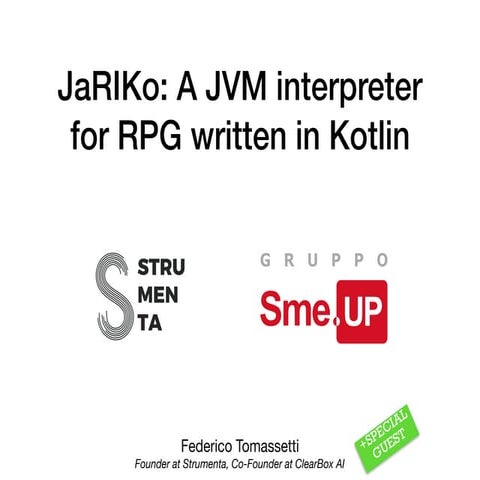 Jariko - A JVM interpreter for RPG written in kotlin