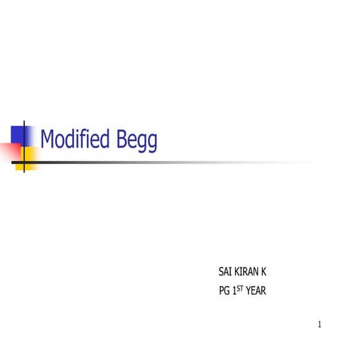 Modified begg orthodontics