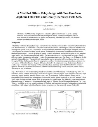 Modified freeform offner, august 11, 2021