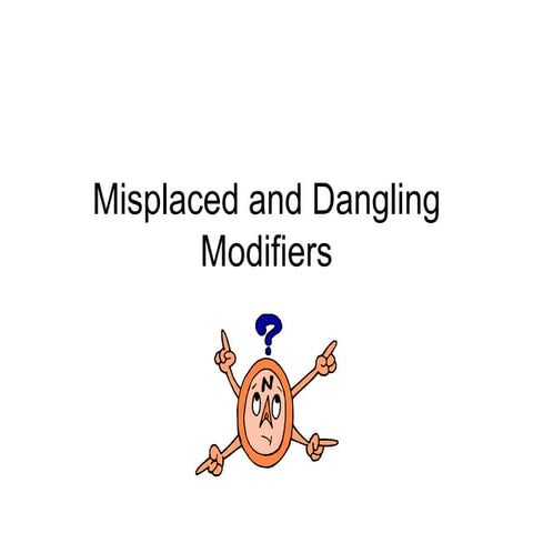 Modifiers powerpoint
