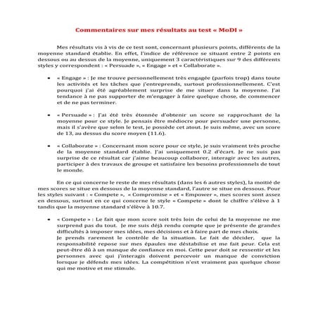 MoDI Test (French)