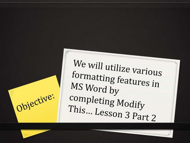 Modifty This... Lesson 3 p2
