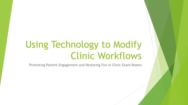 Modifying clnic workflows   final 0513