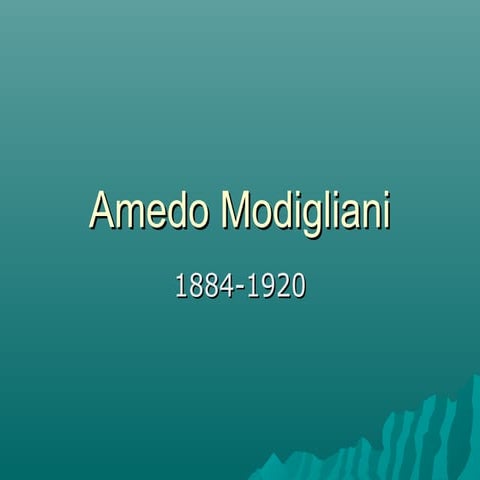 Modigliani ppt