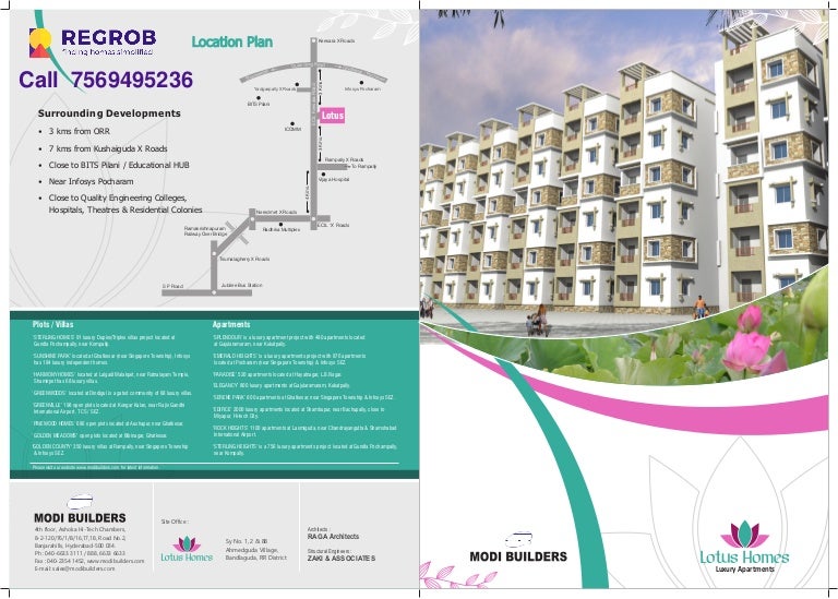 Modi Lotus Homes Bandlaguda Hyderabad Price Location Master Pla