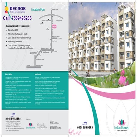 Modi Lotus Homes Bandlaguda Hyderabad - Price | Location | Master Plan | Possession | Brochure