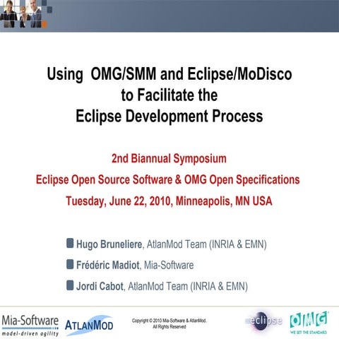 MoDisco Eclipse-OMG Symp 2010