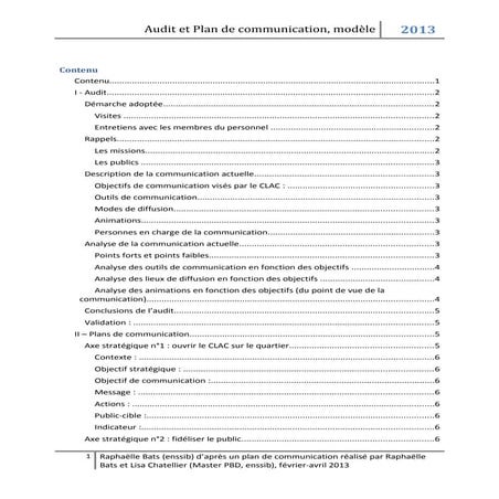 Modèle de plan de communication