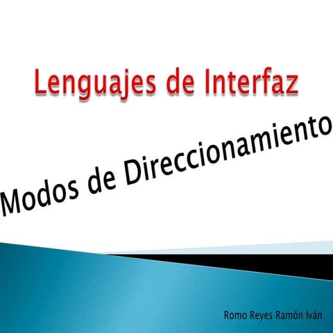 Modos de direccionamiento!!