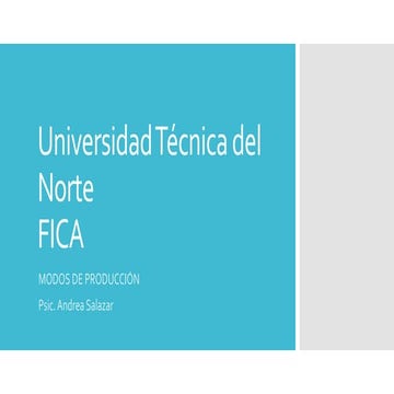 Modos de producción
