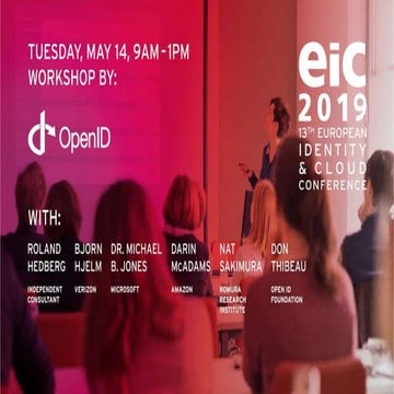 OpenID Foundation MODRNA WG overview at EIC 2019