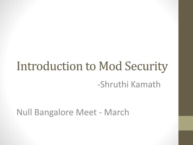 Mod security