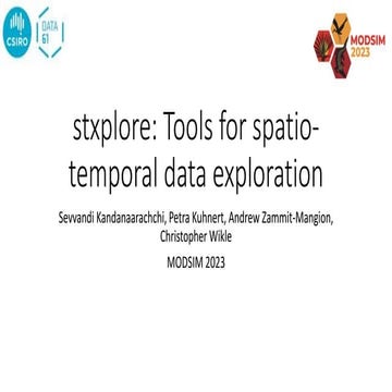 Sophisticated tools for spatio-temporal data exploration | PPT