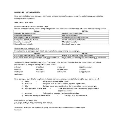Modul 10-kata-partikel