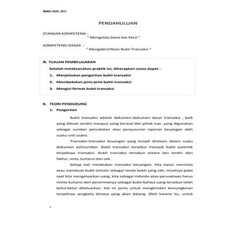 Modul dana Kas Kecil 