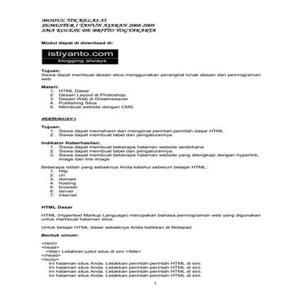 Modul html | PDF