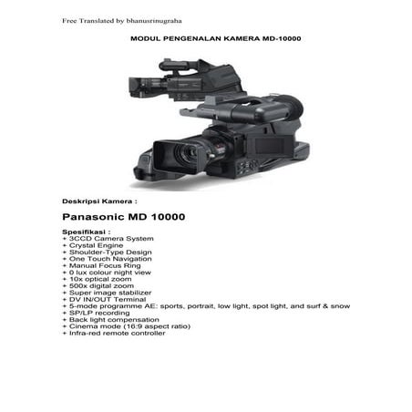 Modul kamera-md-10000