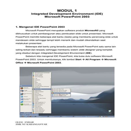 Modul powerpoint | PDF