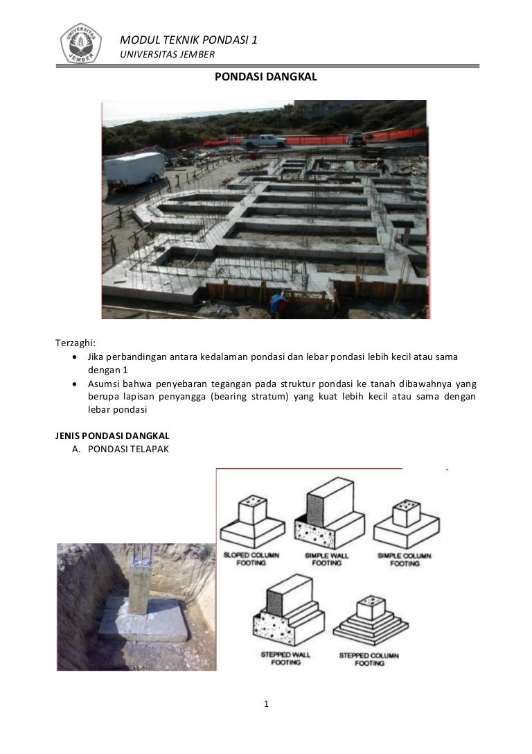 Modul Teknik Pondasi 1