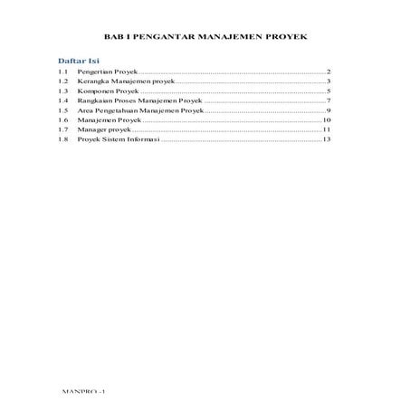 PENGANTAR MANAJEMEN PROYEK PERANGKAT LUNAK