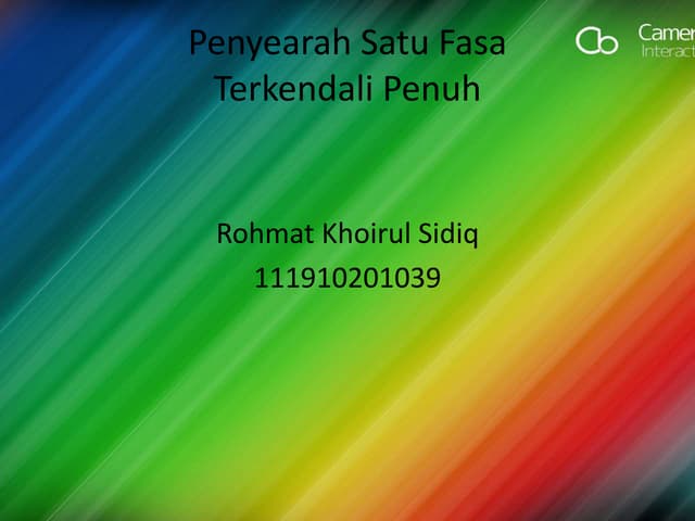 Penyearah Satu Fasa Terkendali Penuh