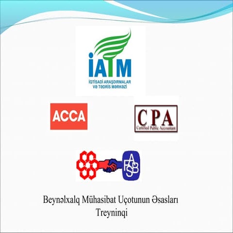 Modul 1 (müəssisə və uçota giriş gaap və i̇frs)