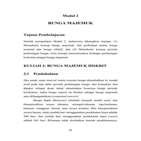 Bunga Majemuk (Matematika Keuangan)