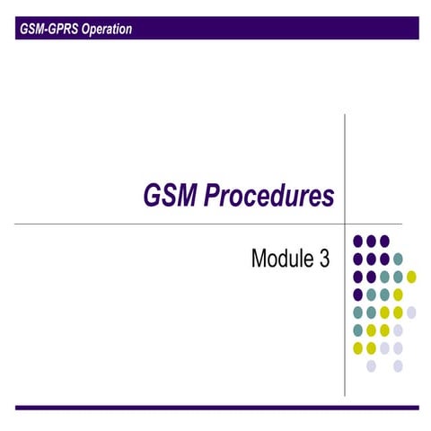 Modul 3   gsm procedures