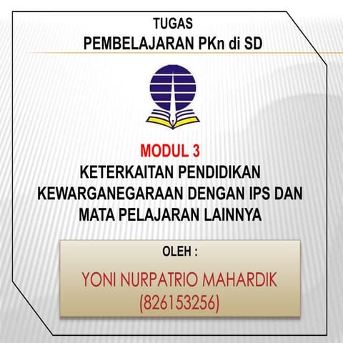 Modul 3 pembelajaran p kn di sd