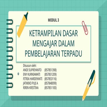 Kel 3 Modul 3 Pembelajaran Terpadu .pptx