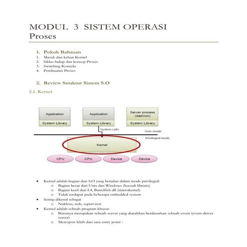 Modul SO : Proses