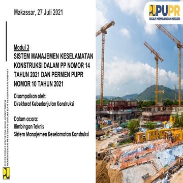 PENERAPAN_SISTEM_MANAJEMEN_KESELAMATAN_KONSTRUKSI_SMKK_PADA_PEKERJAAN | PDF