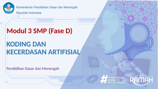 Face D Koding dan Kecerdasan Artifisial PPT