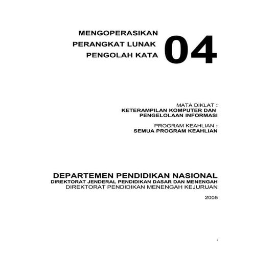 Modul 4   pengolah kata
