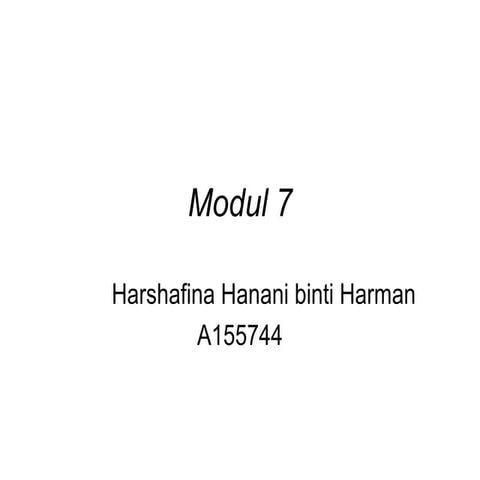 Modul 7 | PPT