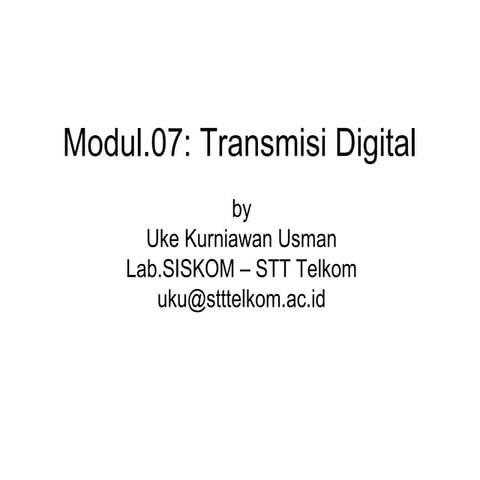 Modul#7.transmisi digital