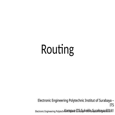 Modul 7 Routing.ppt materi tentang routing | PPT