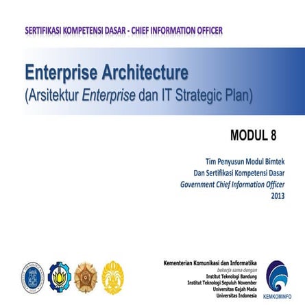 Modul 8 enterprise    architecture-7 februari-2013-ver-02