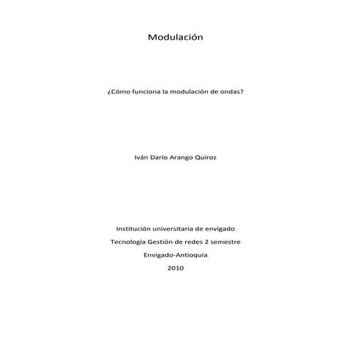 Modulación