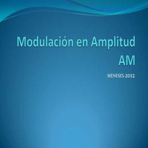 Modulación en amplitud